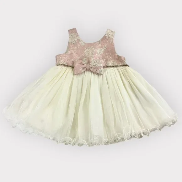 open lace back dress Garden of Roses Flowy Gown – ForeverKidz main image 0